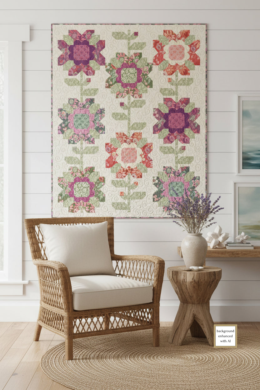 Summer Blooms Downloadable PDF Quilt Pattern (Pre-Order)
