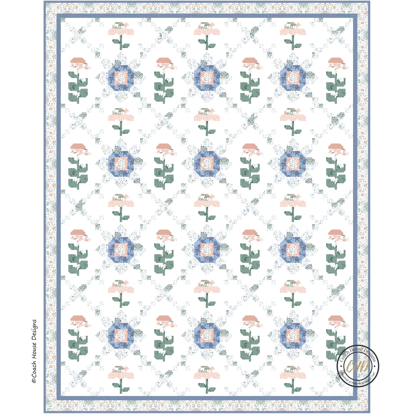 Summer Garden Downloadable PDF Quilt Pattern