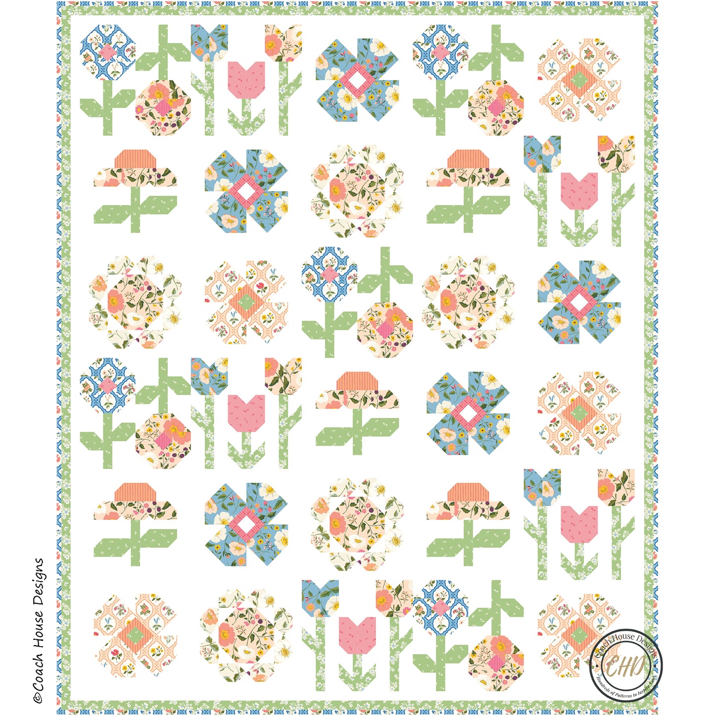 Virginia Garden Downloadable PDF Quilt Pattern (Pre-Order)