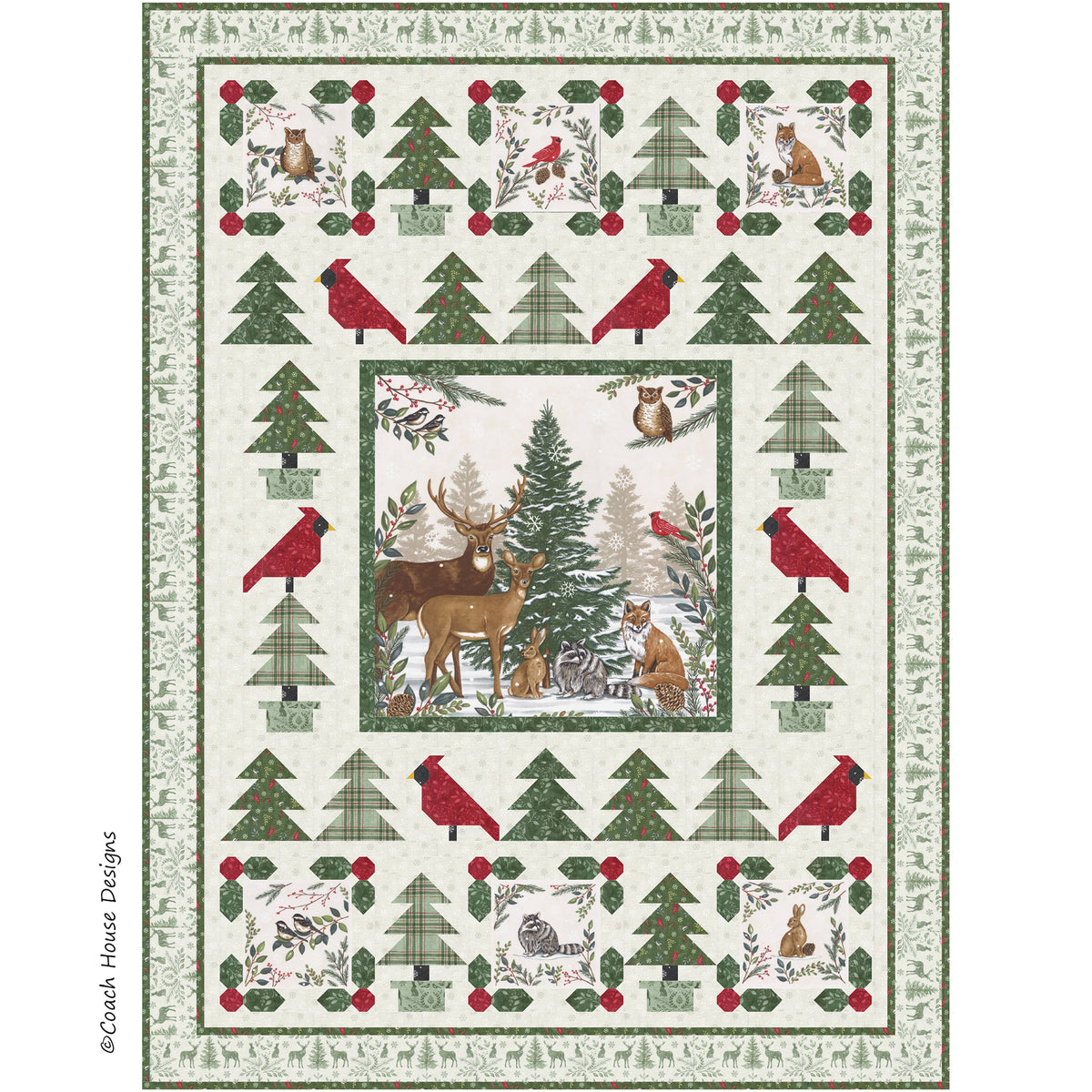 Winter Forest Downloadable PDF Quilt Pattern – Coach House Designs US
