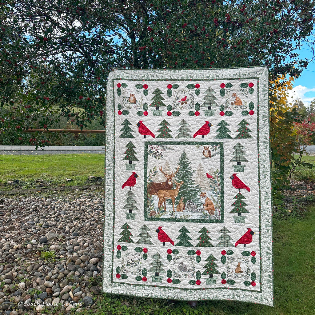 Winter Forest Quilt Pattern Coach House Designs US Winter Forest Quilt Pattern Coach House Designs Us