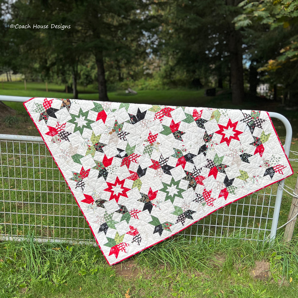 Winter Star Pattern Winter Stars Quilt Pattern – Coach House Designs US