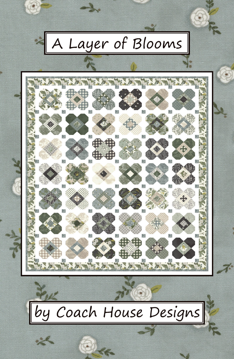 Coah Pattern A Layer of Blooms Quilt Pattern – Coach House Designs US