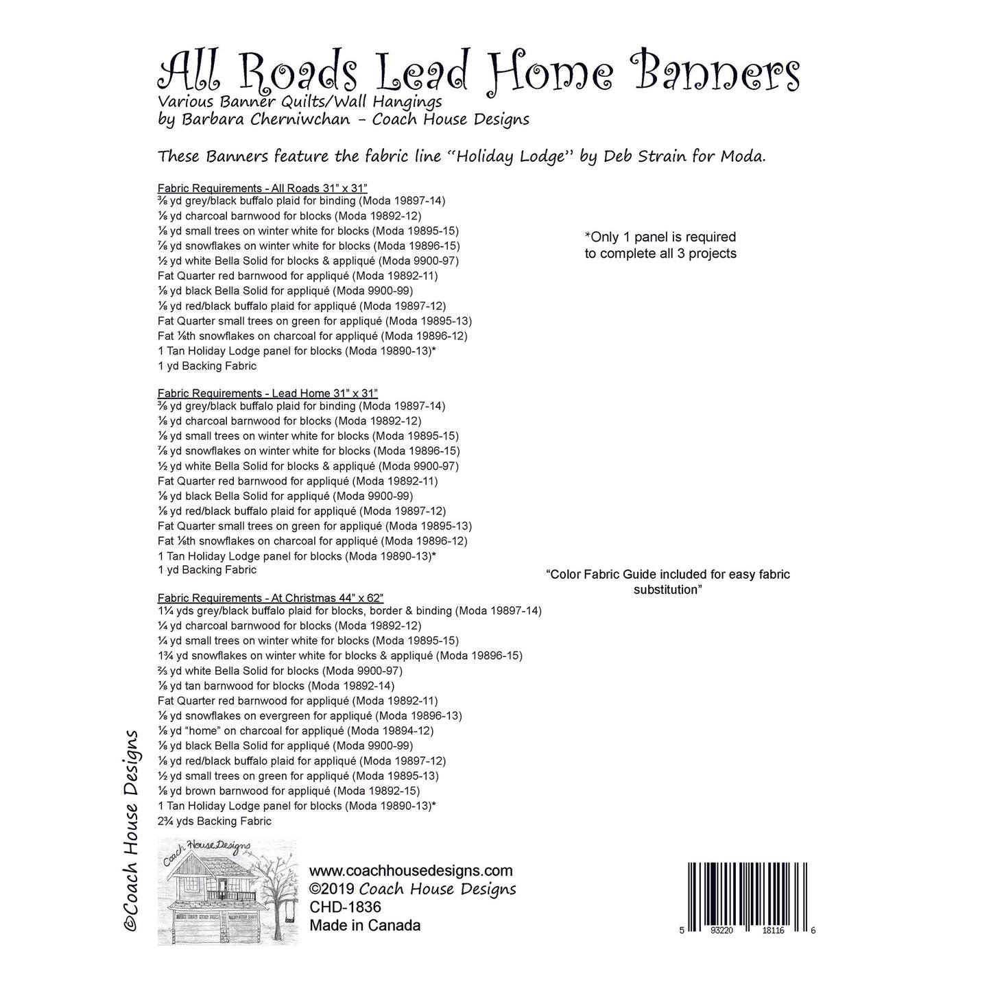All Roads Lead Home Banners Quilt Pattern