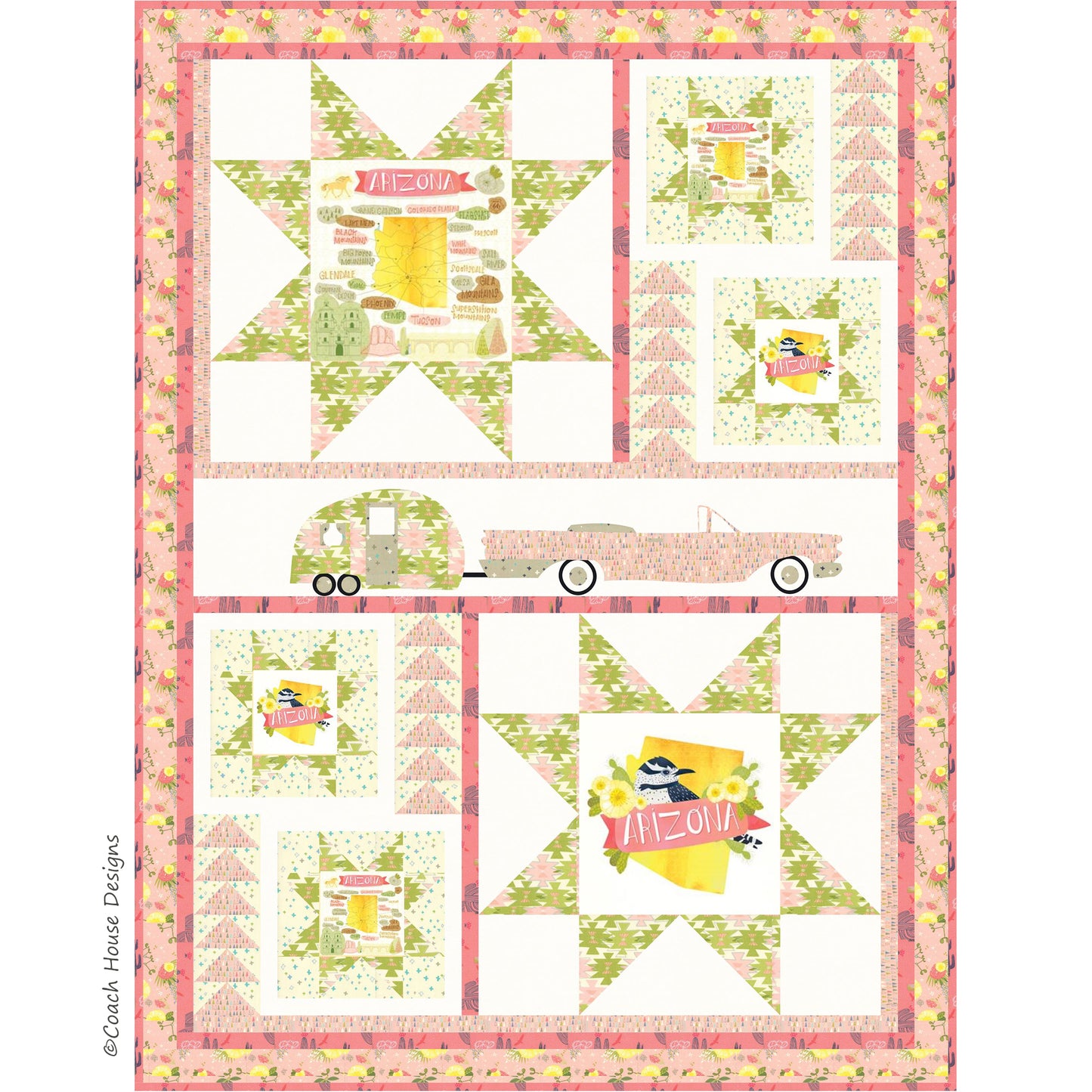 Exploring Route 66 Quilt Pattern