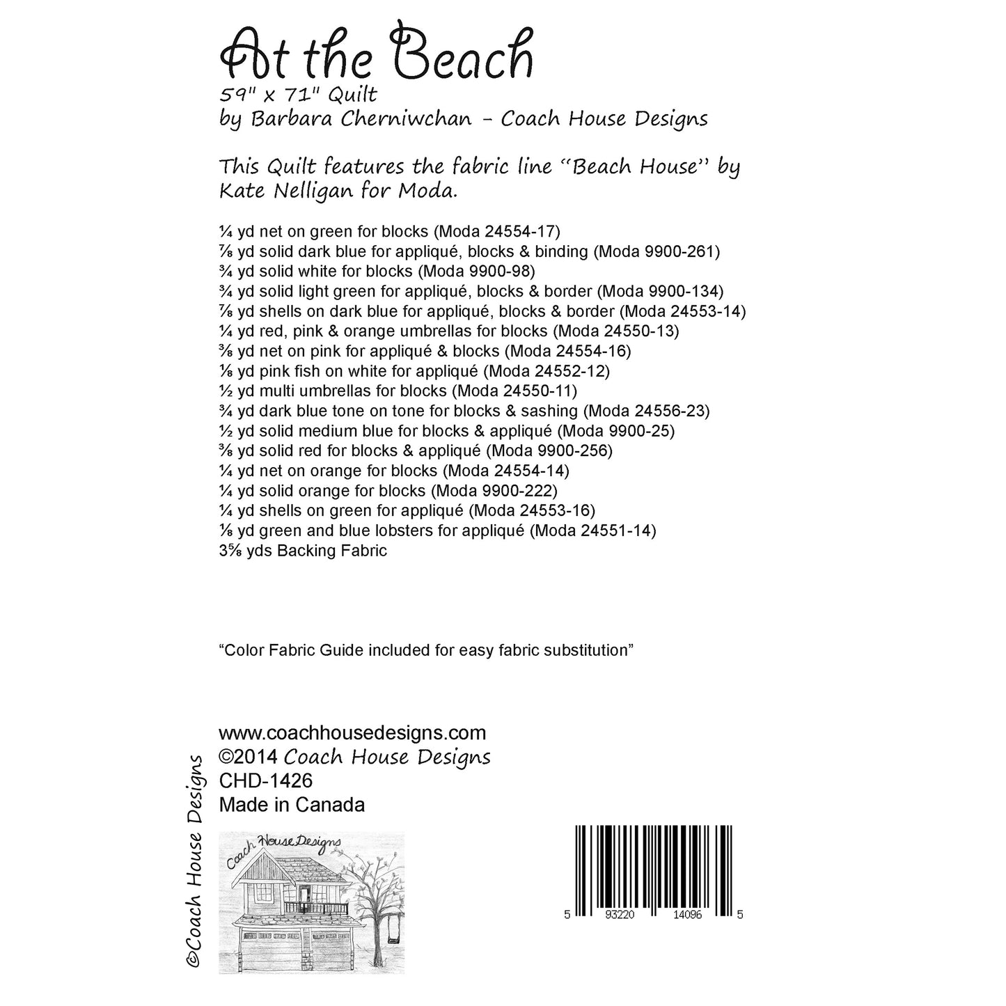 At the Beach Quilt Pattern
