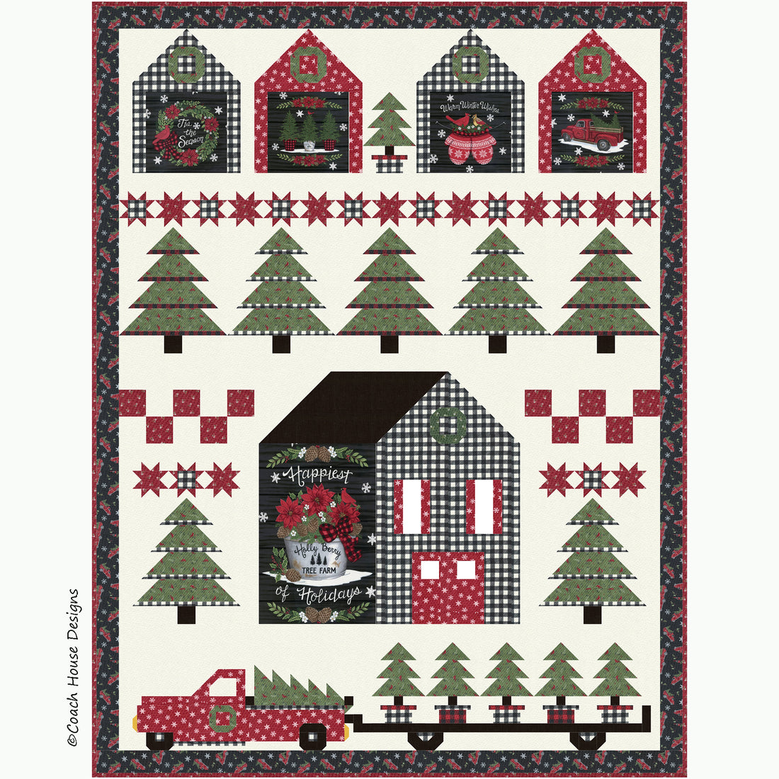 At the Tree Farm Downloadable PDF Quilt Pattern – Coach House Designs US