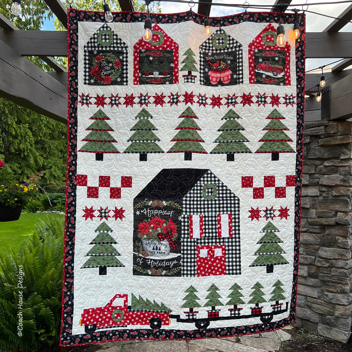Tree Ranch Patterns At the Tree Farm Quilt Pattern – Coach House Designs US