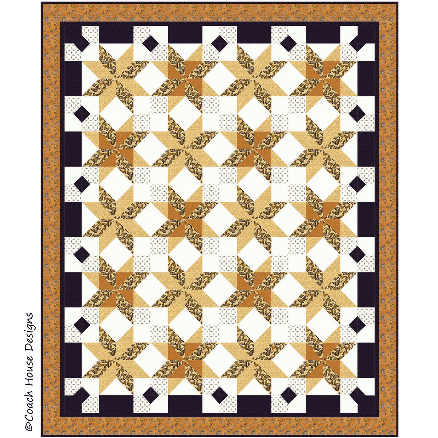 Autumn Stars Downloadable PDF Quilt Pattern