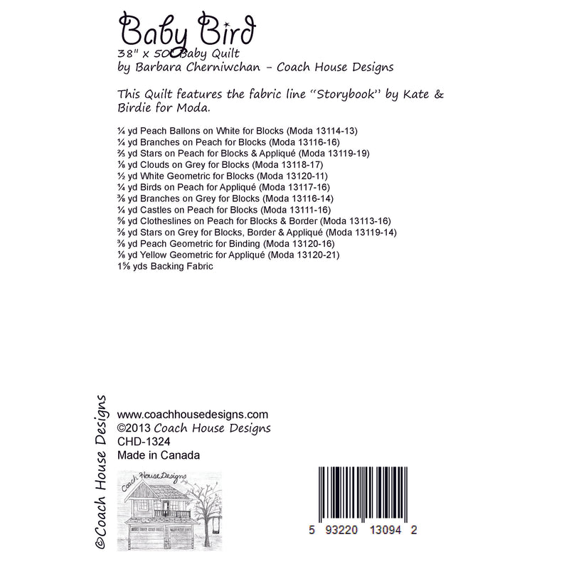 Baby Bird Digital Pattern