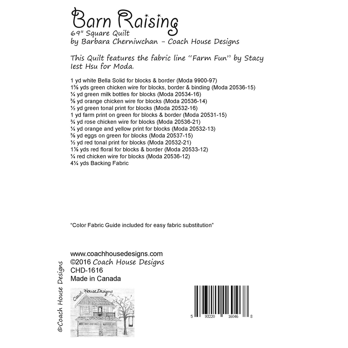 Barn Raising Downloadable PDF Quilt Pattern – Coach House Designs US