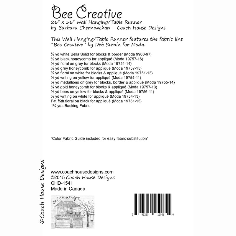 Bee Creative Quilt Pattern