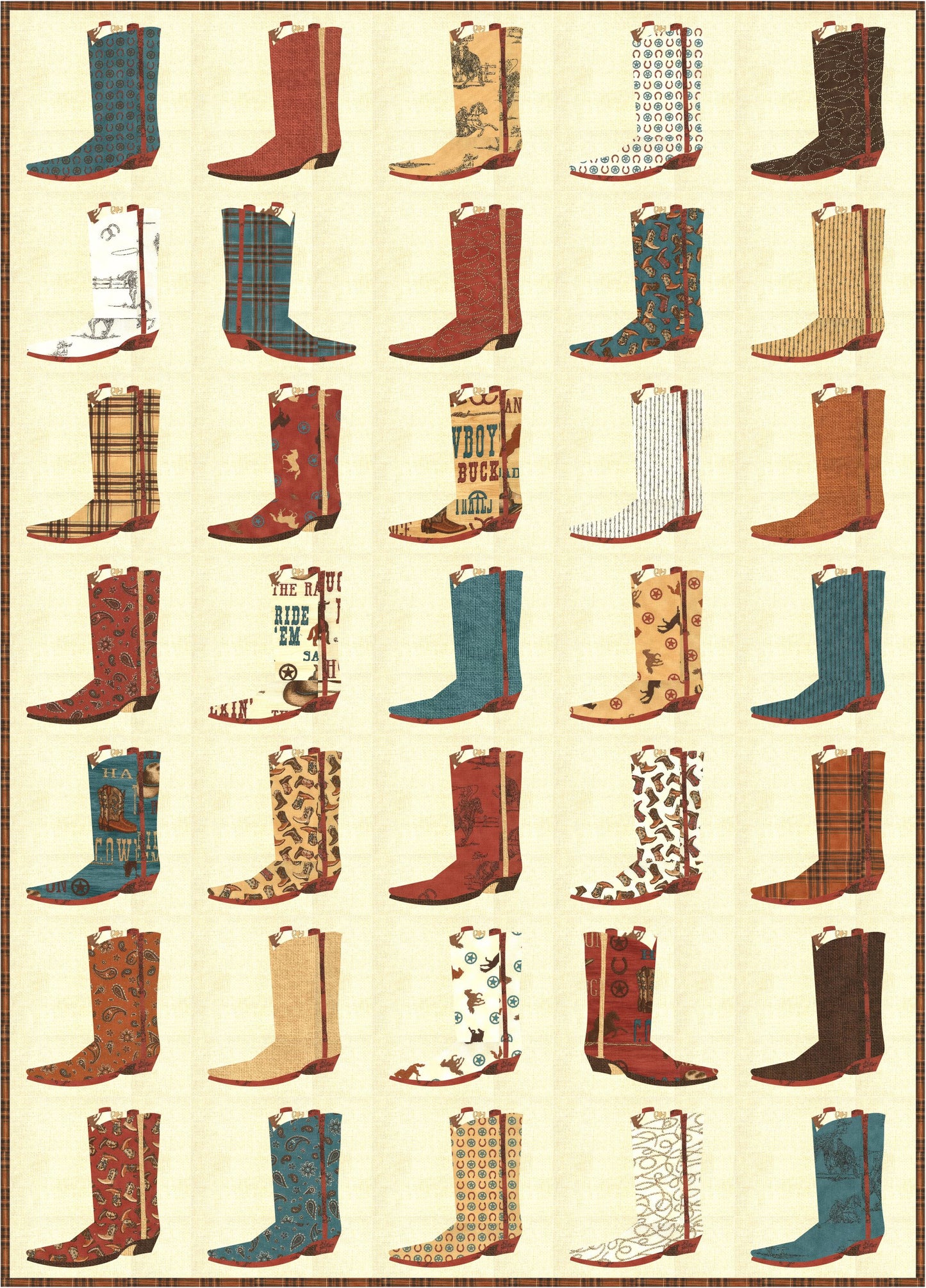 Bootaholic Quilt Pattern