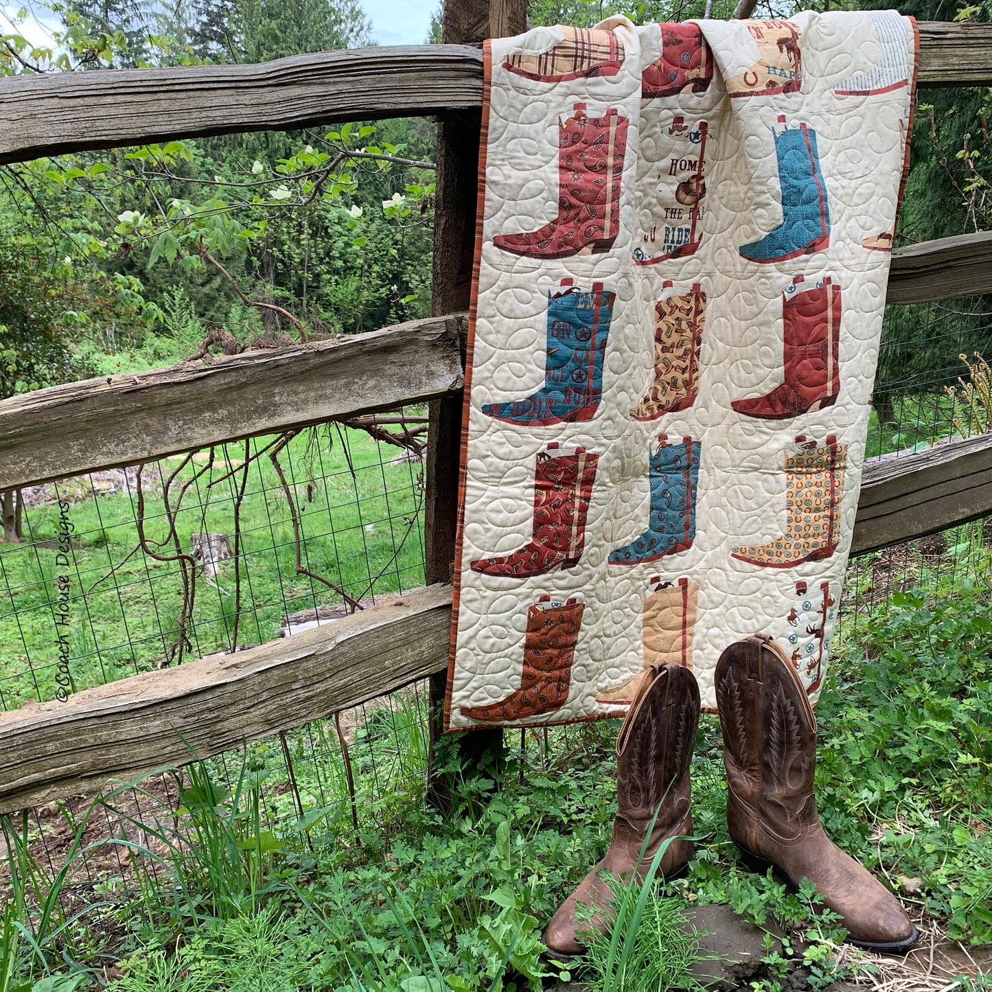 Bootaholic Quilt Pattern