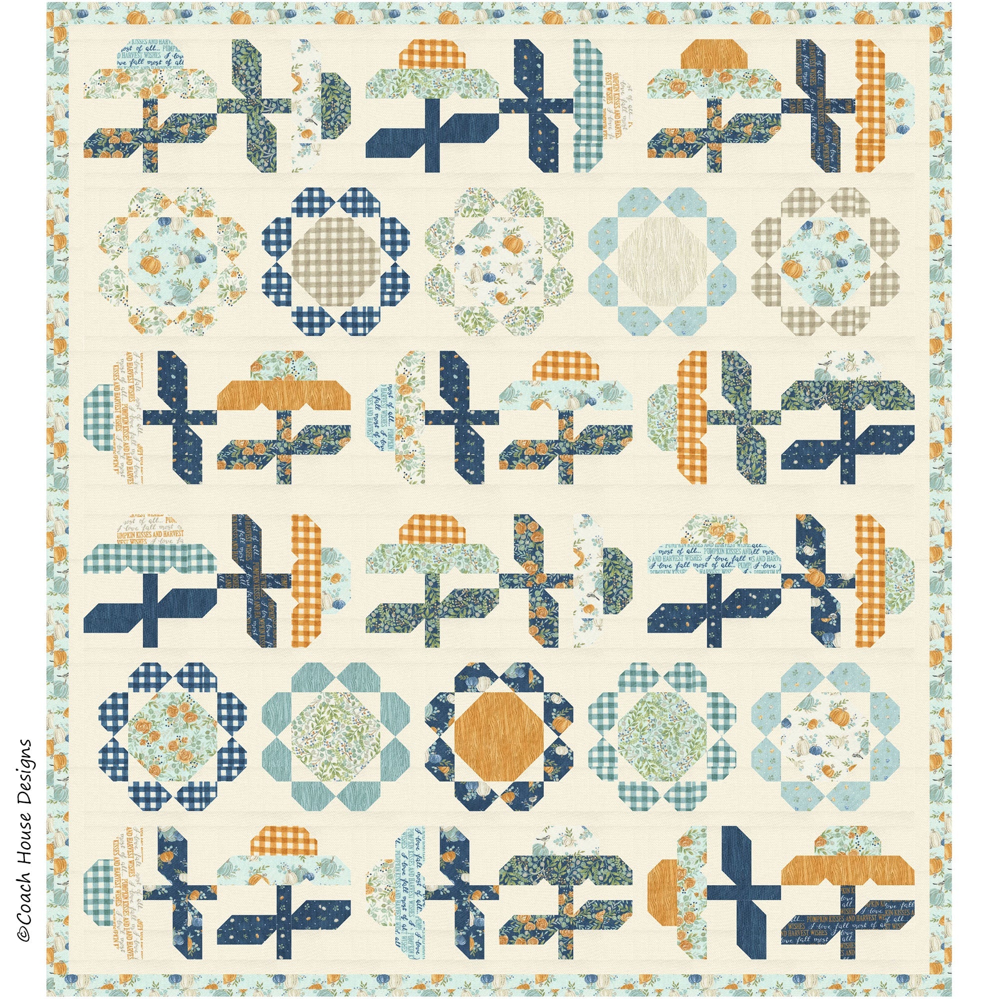 Bring Me Flowers Downloadable PDF Quilt Pattern – Coach House Designs US