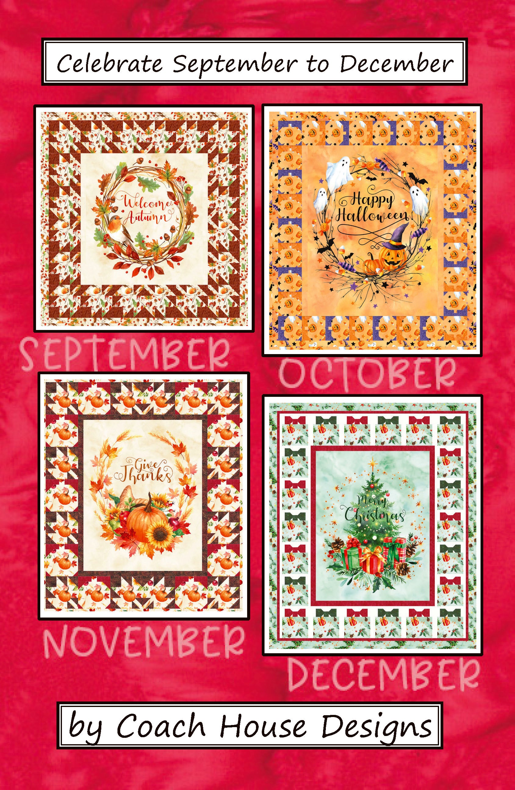 Celebrate September to December Downloadable PDF Quilt Pattern – Coach ...