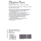 Christmas Bears Quilt Pattern