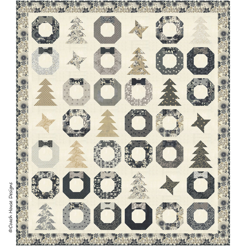 Christmas Cheer Quilt Digital Image featuring Date Night by Basic Grey