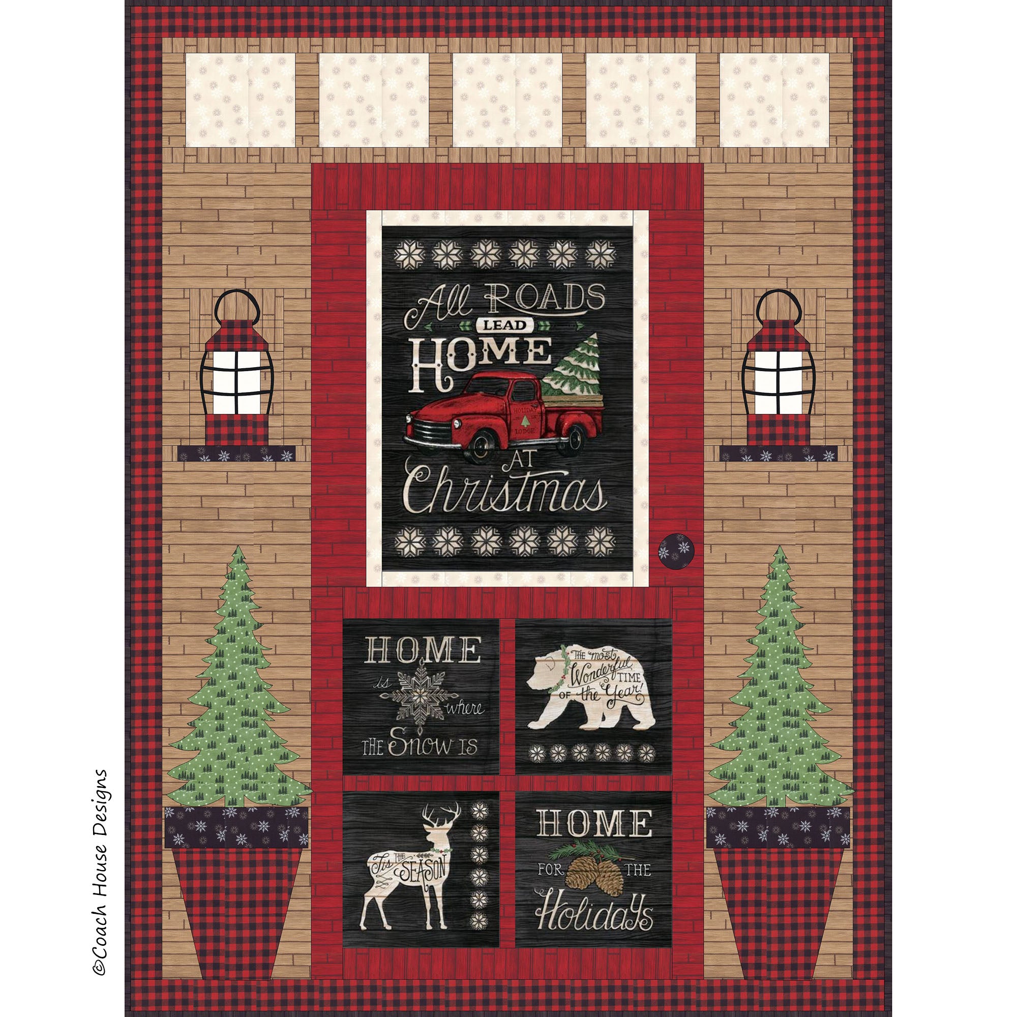Christmas Door Downloadable PDF Quilt Pattern – Coach House Designs US
