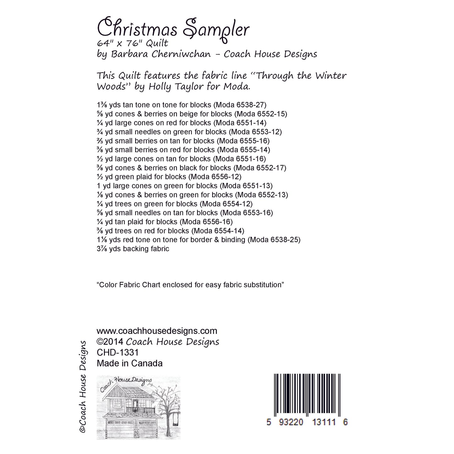 Christmas Sampler Downloadable PDF Quilt Pattern