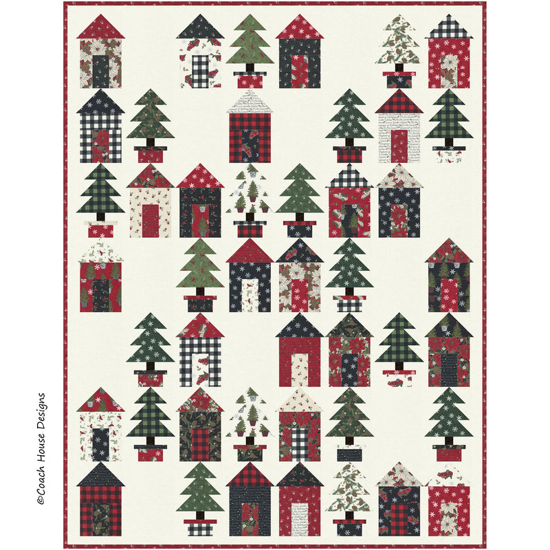 Christmas Village Downloadable PDF Quilt Pattern