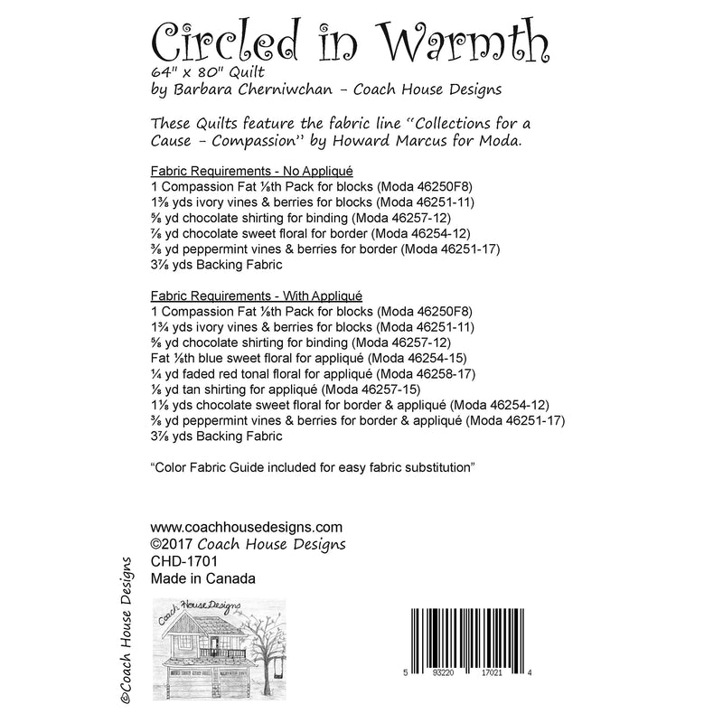 Circled in Warmth Downloadable PDF Quilt Pattern