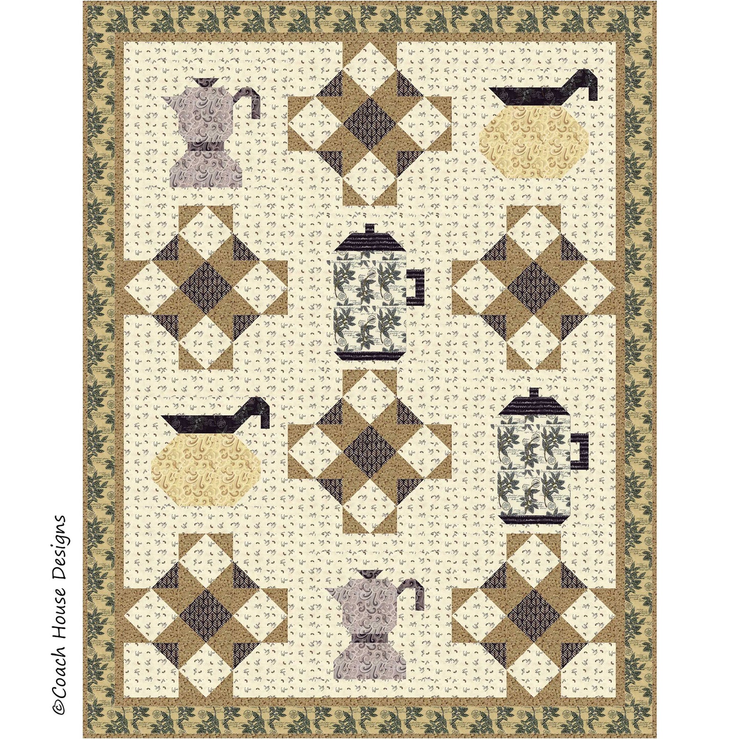 Coffee First Downloadable PDF Quilt Pattern