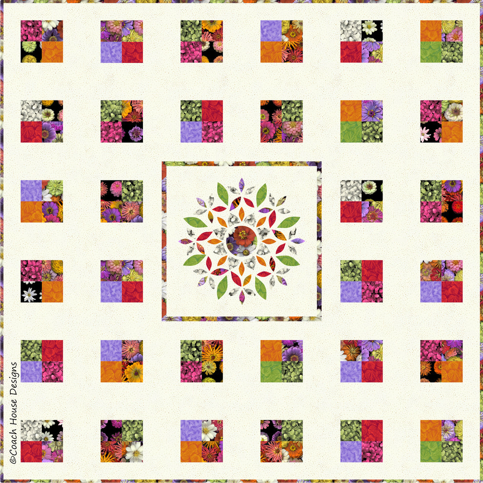 Color Burst Clothworks Downloadable PDF Quilt Pattern – Coach House ...