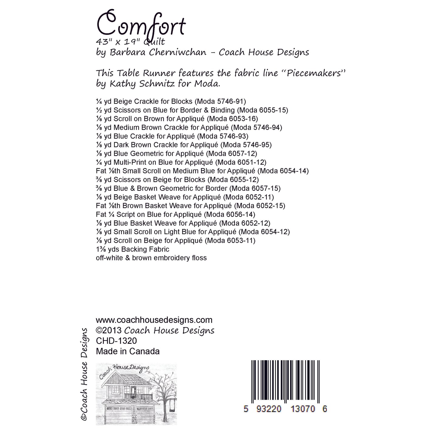 Comfort Downloadable PDF Quilt Pattern
