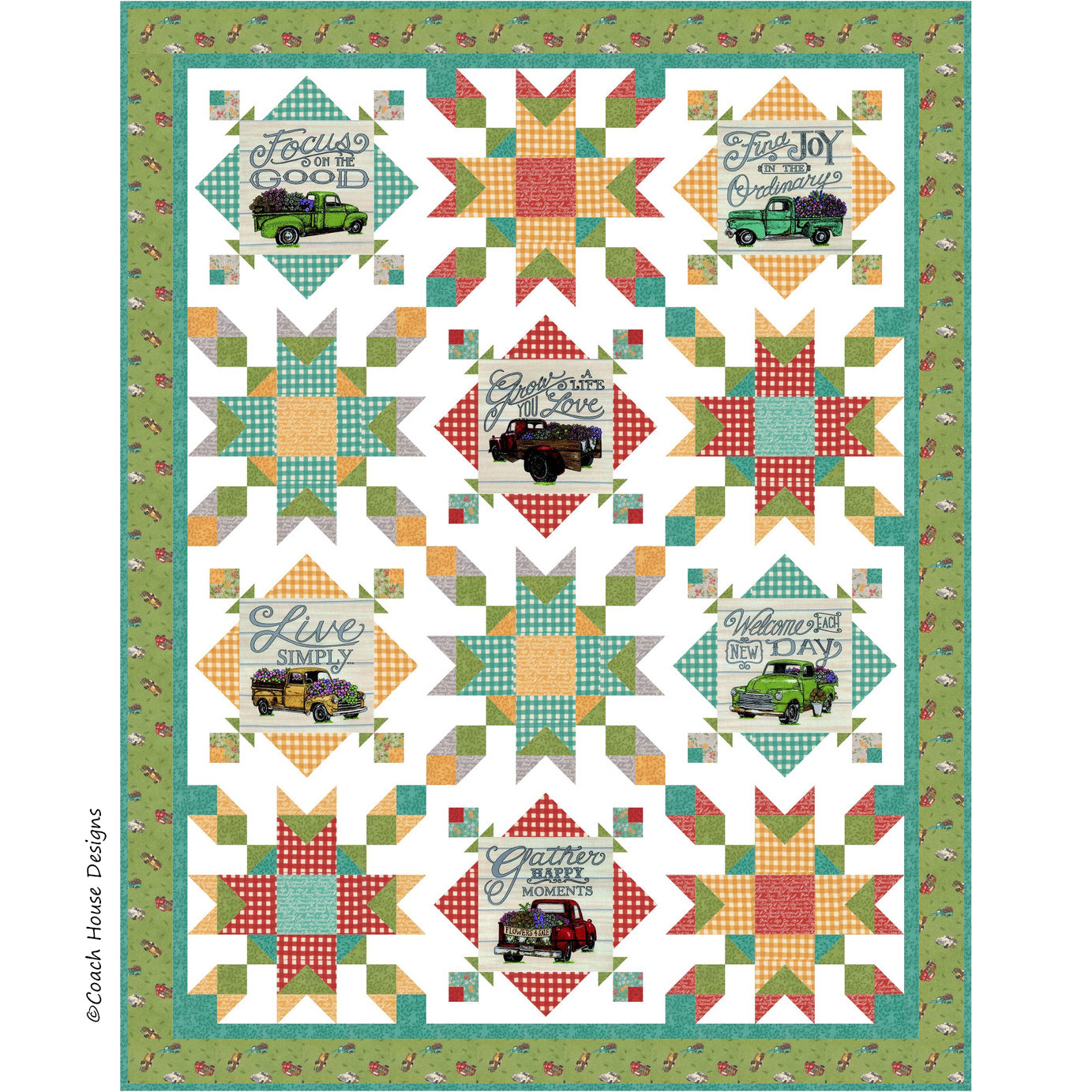 Cruisin’ Thru the Meadow Quilt Pattern