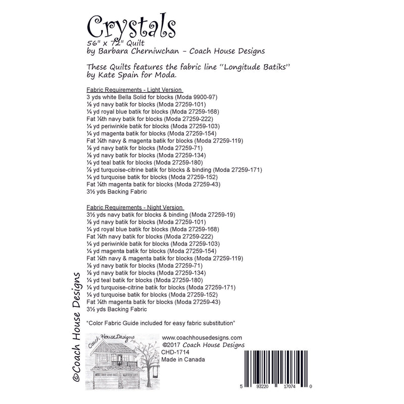 Crystals Quilt Pattern
