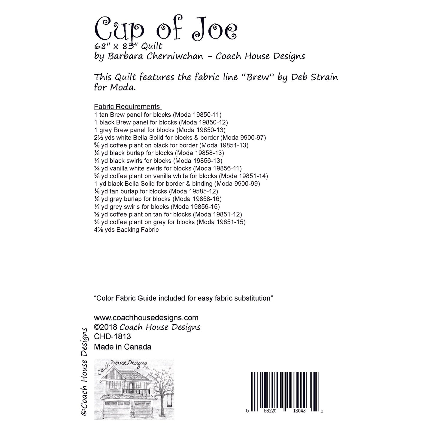 Cup of Joe Quilt Pattern