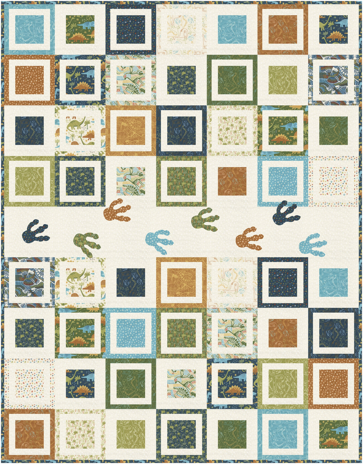 Dinosaur Steps Quilt Pattern – Coach House Designs US