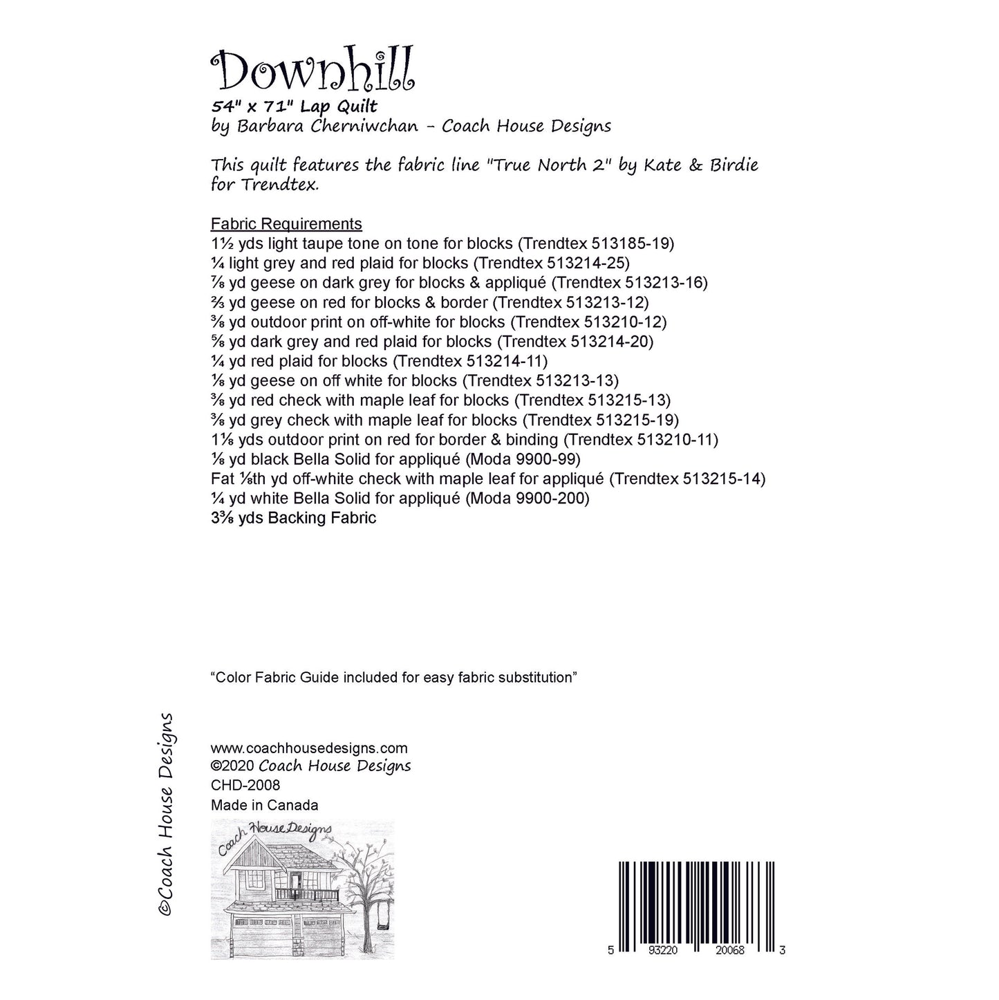 Downhill Downloadable PDF Quilt Pattern