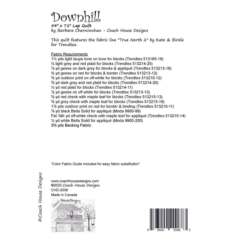 Downhill Downloadable PDF Quilt Pattern