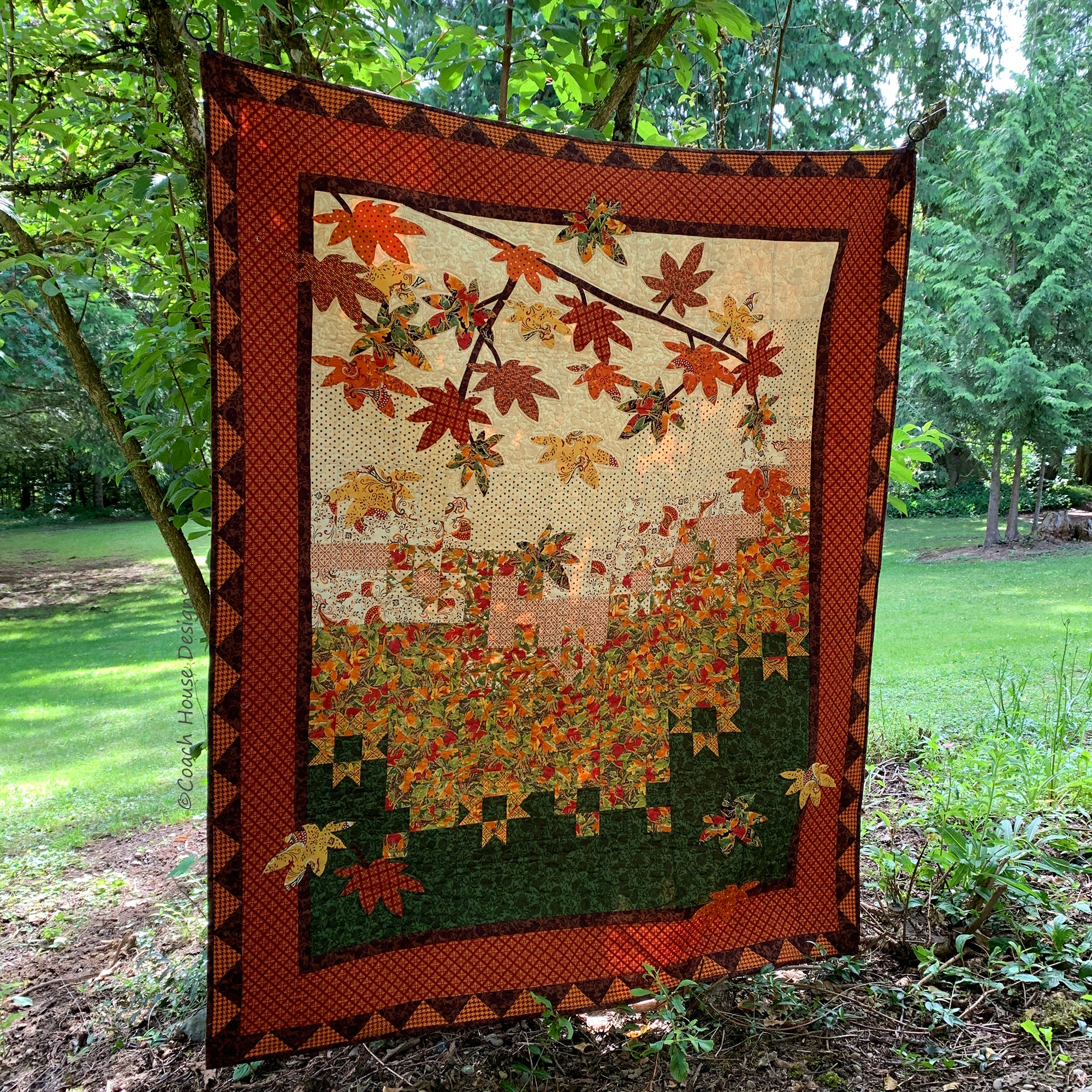 Eaphi leaf pattern 2way quilting coat eaphi leaf pattern quilting 