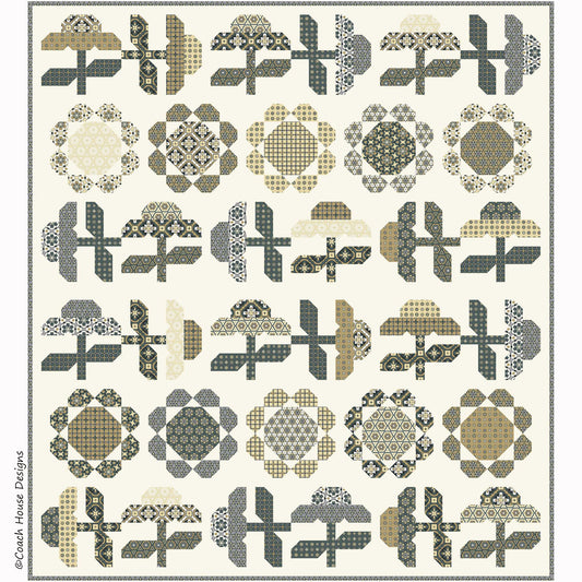 Farmhouse Flora Lap Quilt Kit