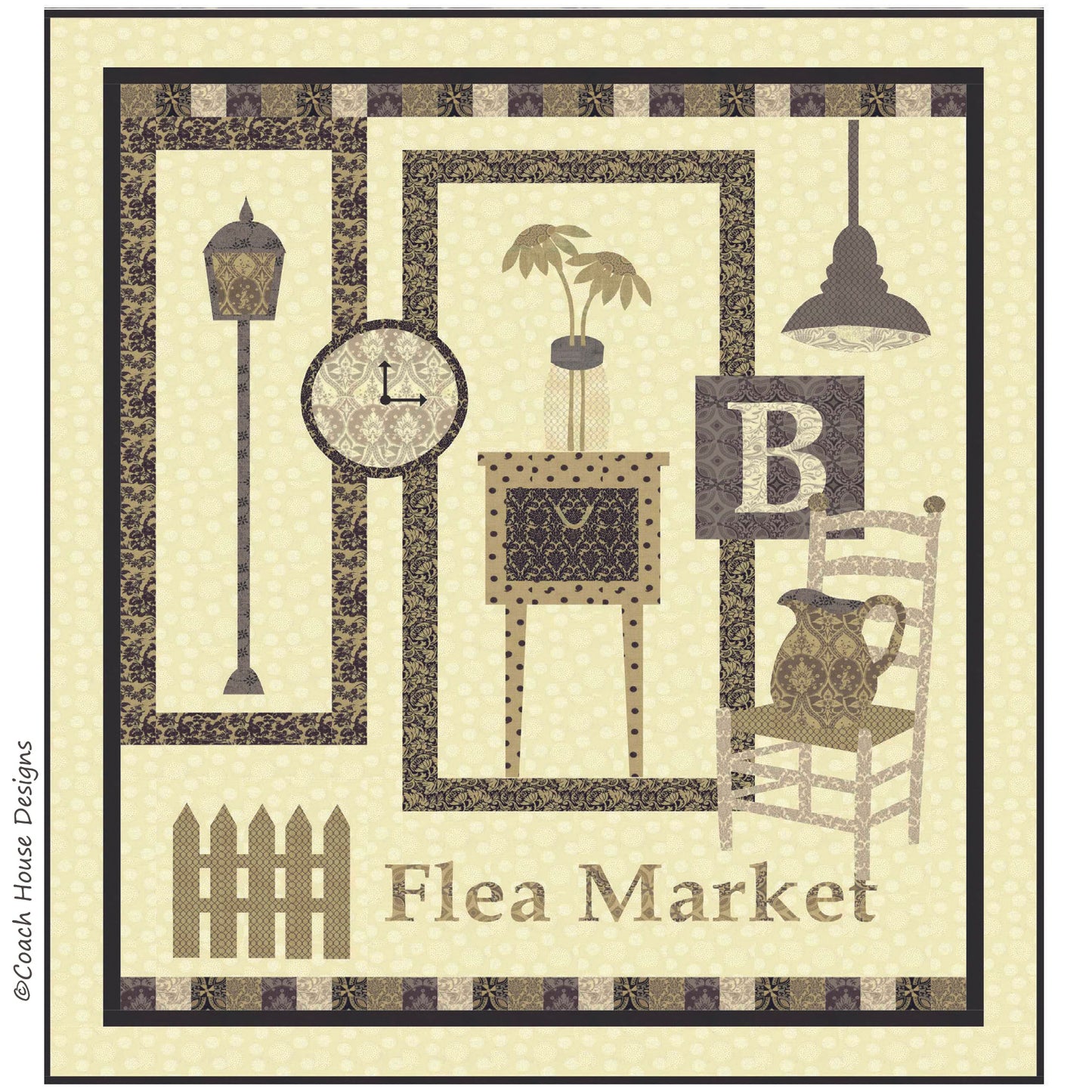 Flea Market Downloadable PDF Quilt Pattern