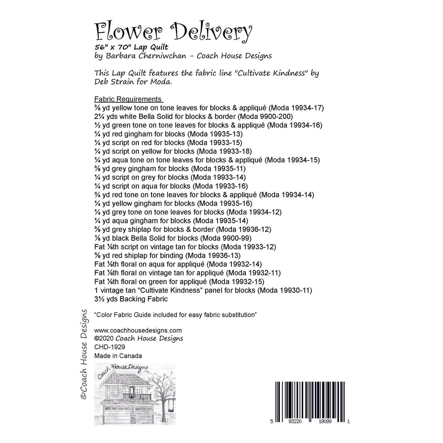 Flower Delivery Downloadable PDF Quilt Pattern