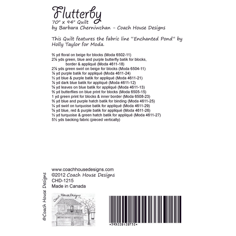 Flutterby Downloadable PDF Quilt Pattern