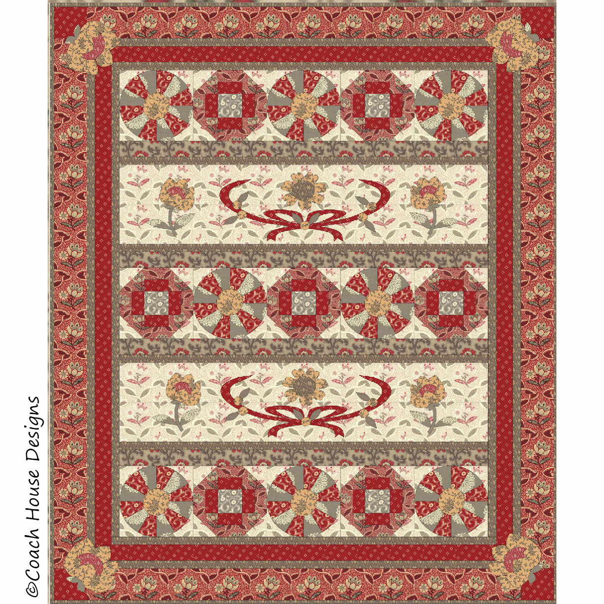 Fontainebleau Downloadable PDF Quilt Pattern