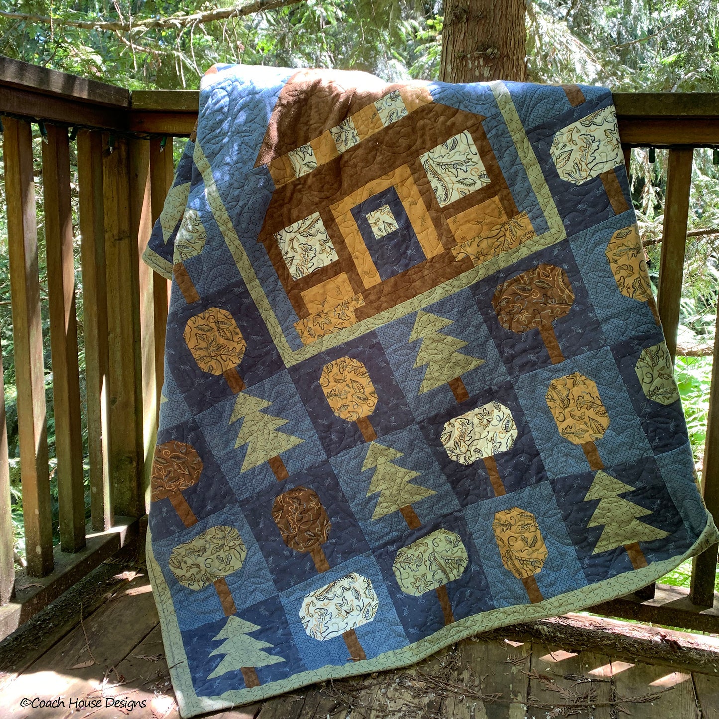 Forest Living Downloadable PDF Quilt Pattern