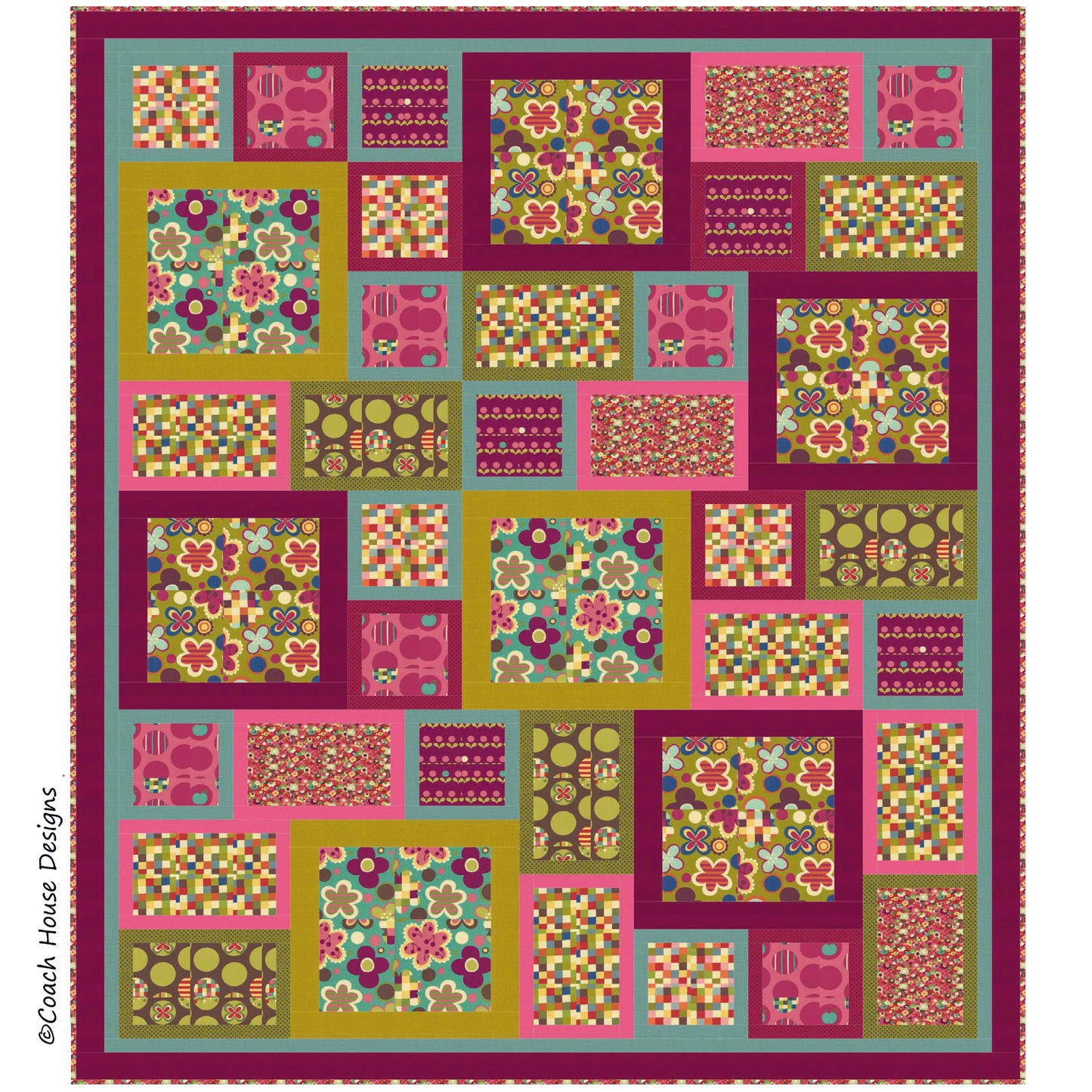 Funky Garden Quilt Pattern