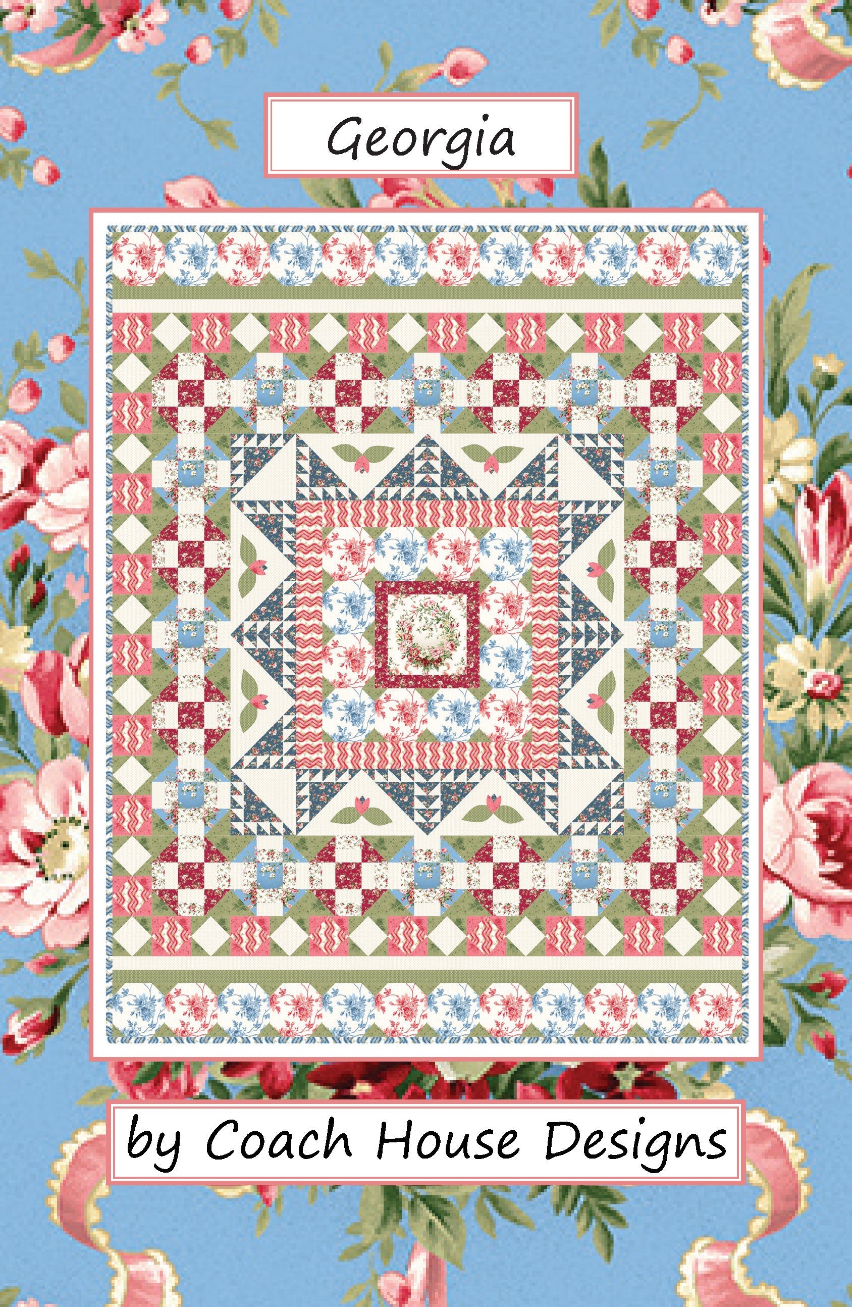 Georgia Design Pattern Georgia Downloadable PDF Quilt Pattern – Coach House Designs US
