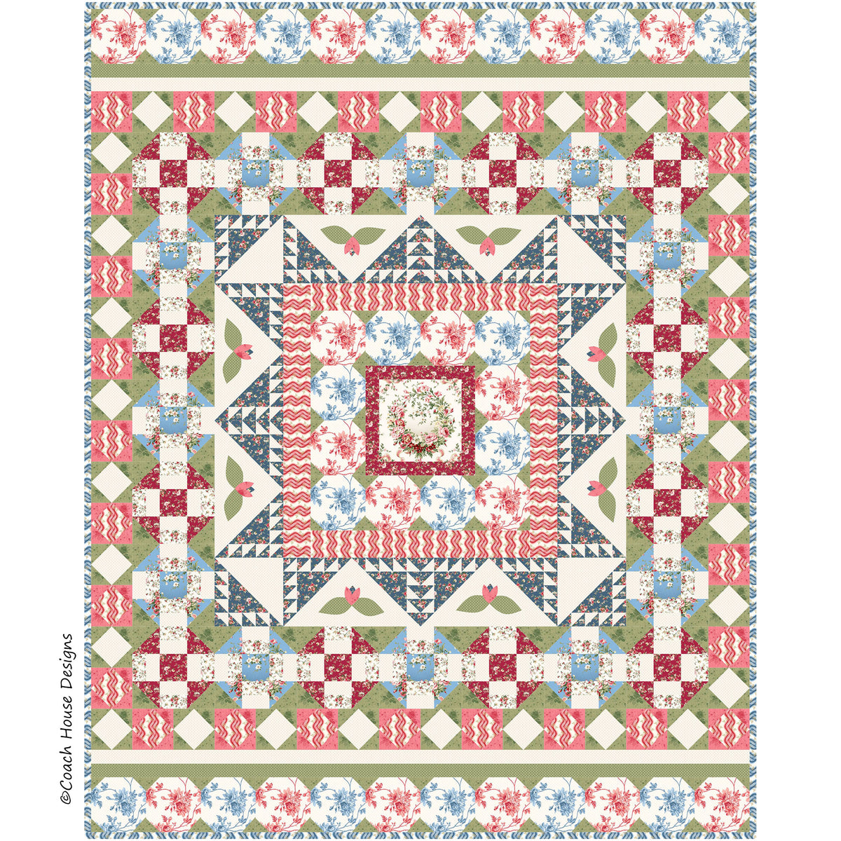 Georgia Design Pattern Georgia Downloadable PDF Quilt Pattern – Coach House Designs US