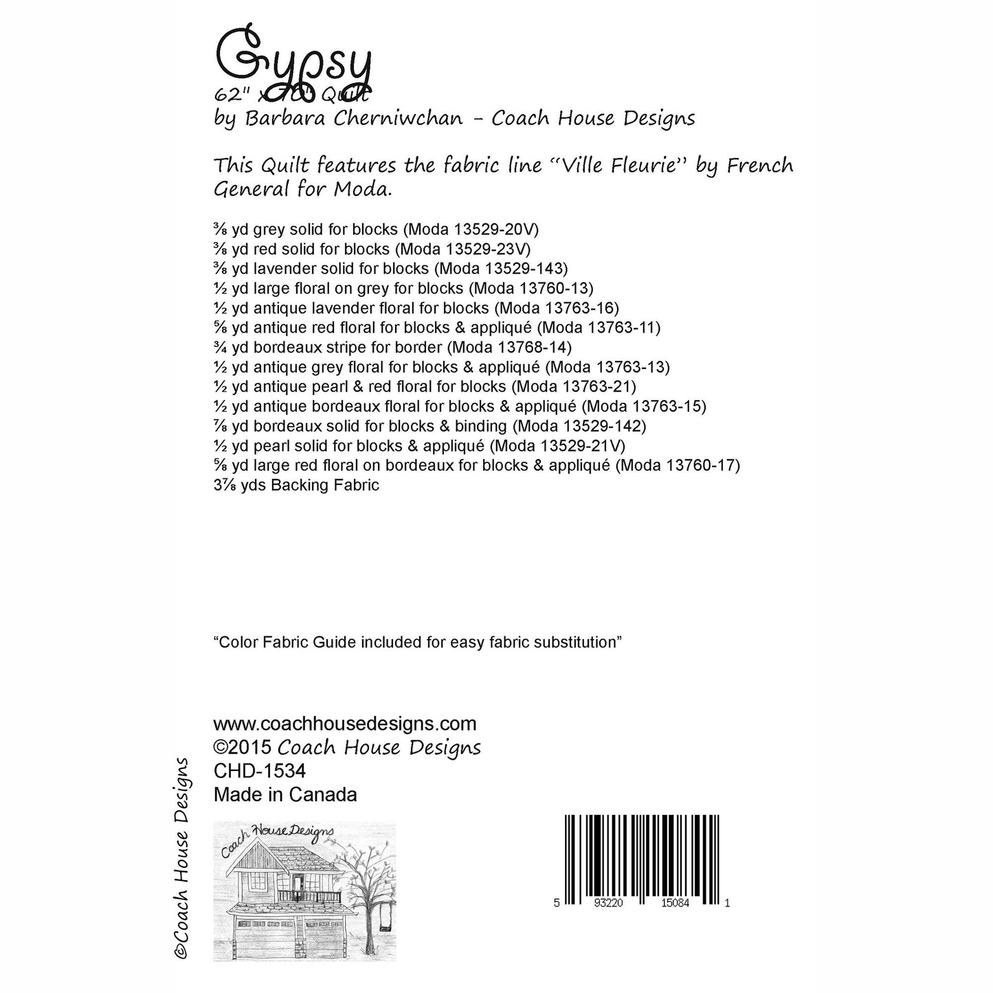 Gypsy Downloadable PDF Quilt Pattern