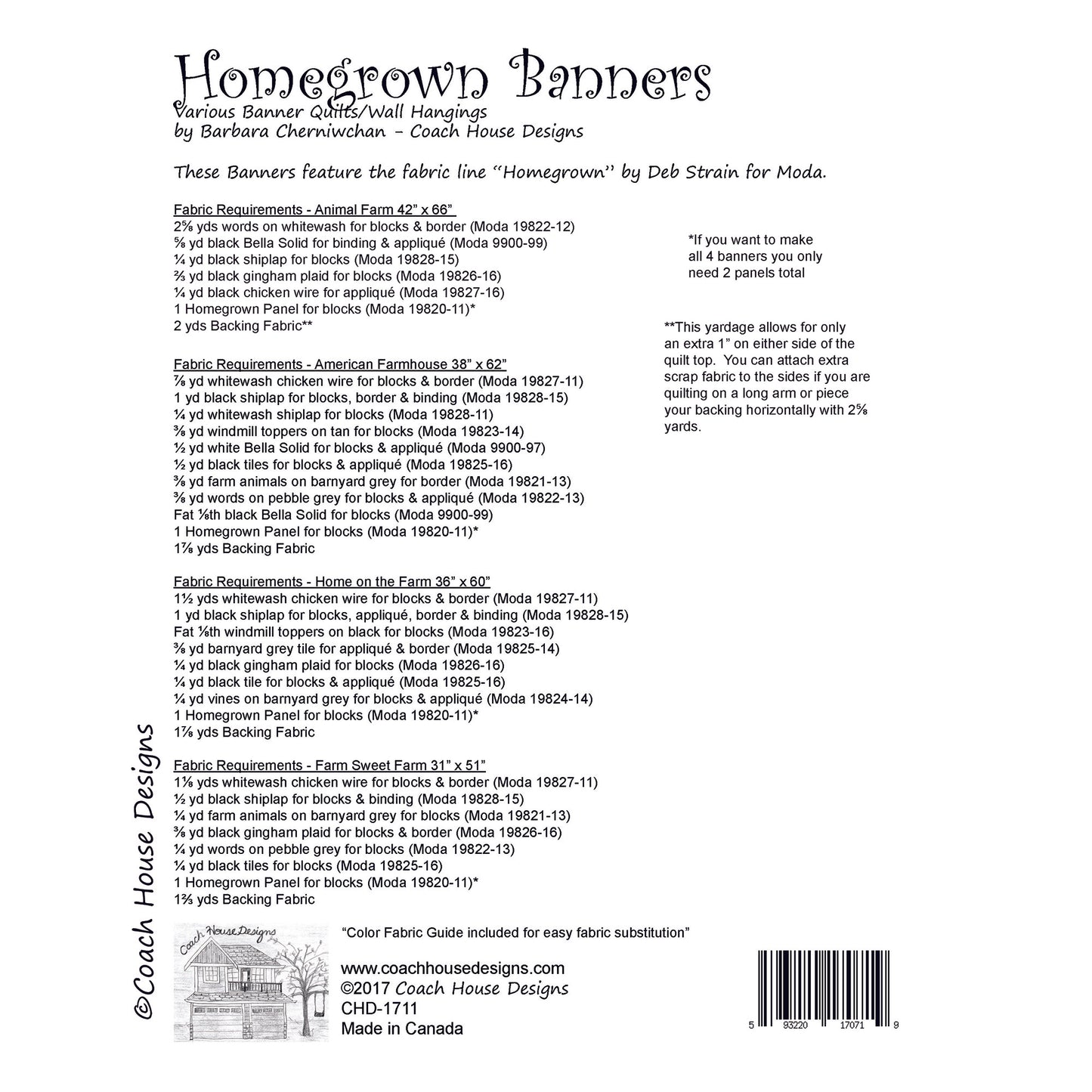Homegrown Banners Quilt Pattern