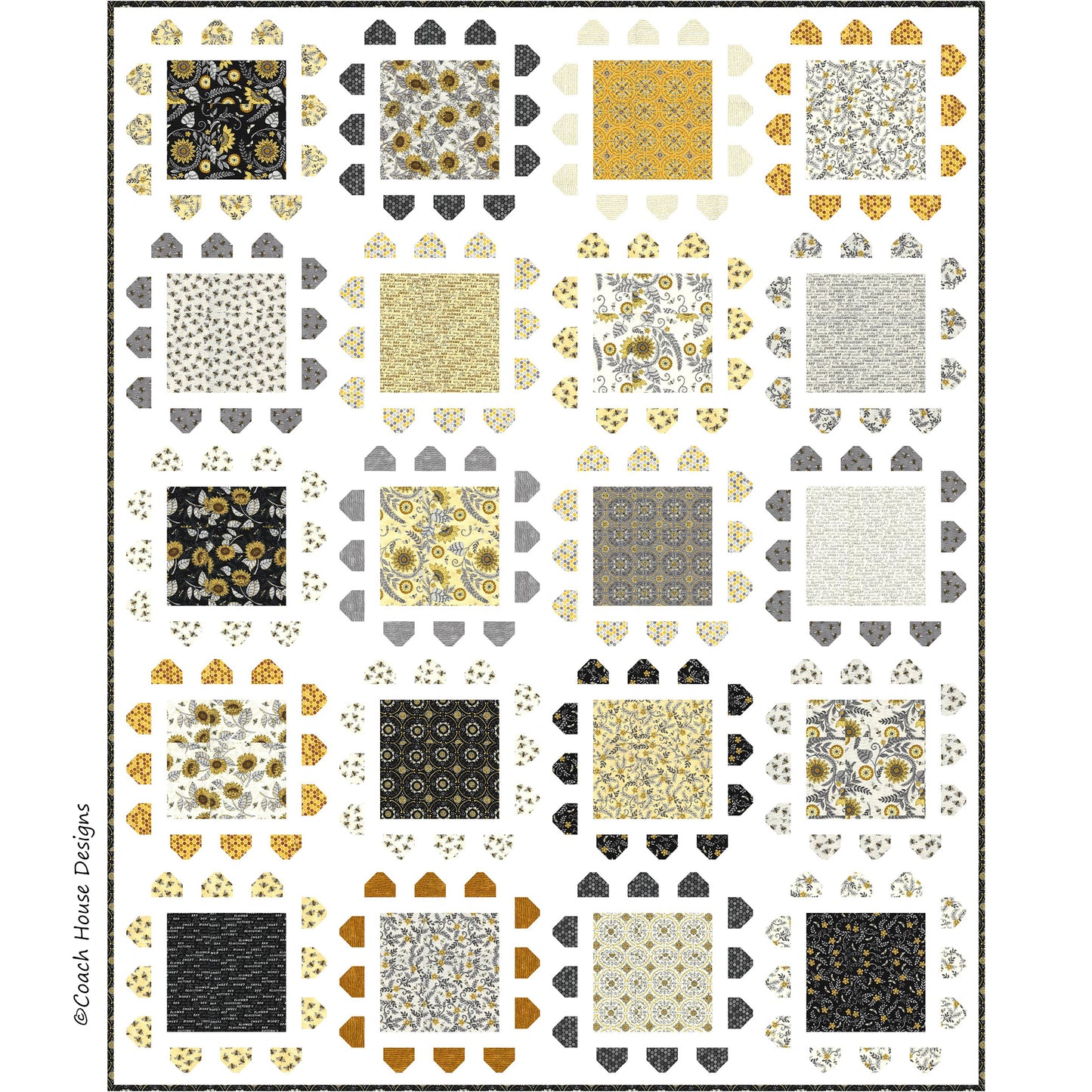 Honey Cake Downloadable PDF Quilt Pattern