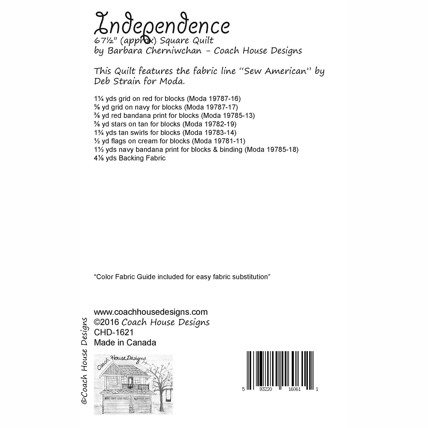 Independence Downloadable PDF Quilt Pattern