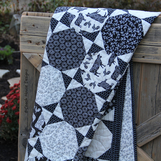 It’s Black & White Downloadable PDF Quilt Pattern